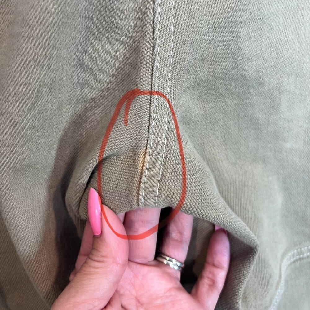 Aritzia Wilfred Free Women's Maeve Cargo Pants Size 00 Taupe Beige 90's Y2K - Picture 8 of 11